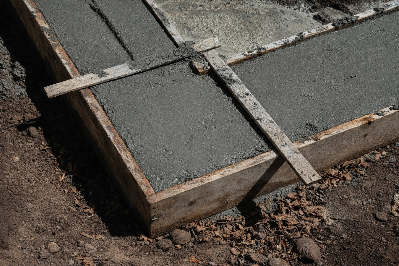 Slab foundation building